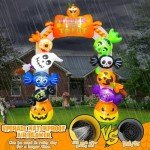 Kalolary 10FT Inflatable Halloween Candy Decorations with LED