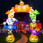 Kalolary 10FT Inflatable Halloween Candy Decorations with LED