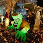 Camuland Outdoor Inflatable Green Zombie Decoration
