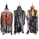 JOYIN Halloween Hanging Ghost Decorations Set of 3