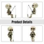 Gothic Fishing Skeleton Garden Decoration Statue