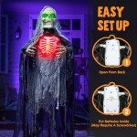 65-Inch Animated Halloween Grim Reaper Decoration