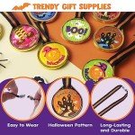 24 PCS Halloween Medal Trophies and Ribbons Set