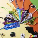 24 PCS Halloween Medal Trophies and Ribbons Set
