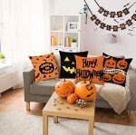 Halloween Linen Cushion Covers Set of 4