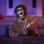 Zombie Groundbreaker Animated Halloween Decoration with Sound