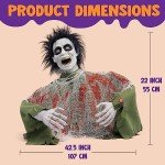 Zombie Groundbreaker Animated Halloween Decoration with Sound