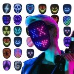 MOYACA LED Gesture-Sensing Halloween Cosplay Mask