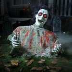 Zombie Groundbreaker Animated Halloween Decoration with Sound