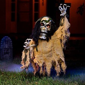 Animated Zombie Groundbreaker Light-Up Halloween Decor