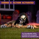 Animated Zombie Groundbreaker Light-Up Halloween Decor