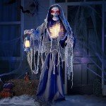 Spooky Animated Grim Reaper Decoration with Lights & Sound