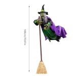 Animated Flying Witch Prop for Halloween Decor