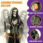 Spooky Animated Grim Reaper Decoration with Lights & Sound