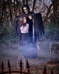 6.6 Ft Black Heart Animatronic Halloween Decor