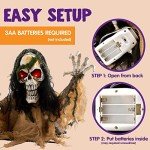 Animated Zombie Groundbreaker Light-Up Halloween Decor
