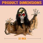Animated Zombie Groundbreaker Light-Up Halloween Decor