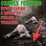 Voice-Activated Crawling Halloween Zombie Decoration