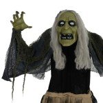 Witch Halloween Decoration with Sound & Light Effects