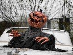 Animated Halloween Pumpkin Monster with Light & Sound
