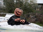 Animated Halloween Pumpkin Monster with Light & Sound