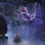Animated Hovering Witch Prop for Halloween Decor