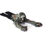 Voice-Activated Crawling Halloween Zombie Decoration