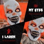 Orange Classic Clown Halloween Animatronic Decoration