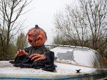 Animated Halloween Pumpkin Monster with Light & Sound