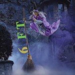 Animated Hovering Witch Prop for Halloween Decor