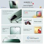 Xiaomi 14 Smartphone - 12GB RAM, 512GB Storage, Green