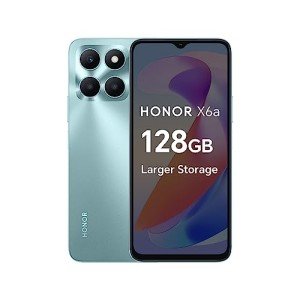 Honor X6a Dual-SIM 128GB 4G Smartphone - Cyan Lake