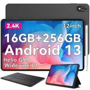 Blackview 12" Android 13 Tablet with 256GB Storage