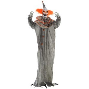 Orange Classic Clown Halloween Animatronic Decoration