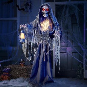 Spooky Animated Grim Reaper Decoration with Lights & Sound