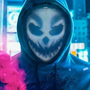 Bluetooth LED Halloween Mask with App Control