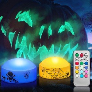 Color Changing LED Halloween Pumpkin Candle Lights