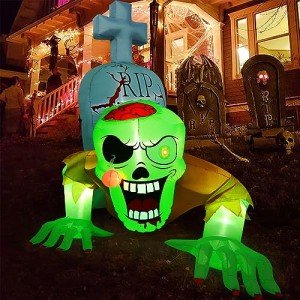 Camuland Outdoor Inflatable Green Zombie Decoration