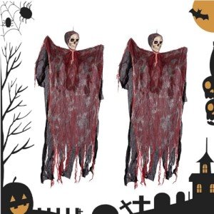 EYQ Halloween Decorations - 2 Medium Ghosts