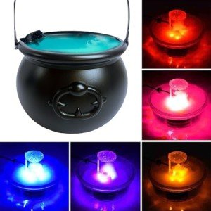Halloween Witches Cauldron LED Mist Maker Gadget