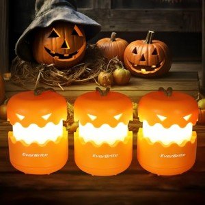 Collapsible Pumpkin Lanterns - 3-Pack Halloween Set