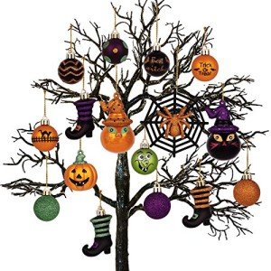Halloween 24-Piece Decorative Shatterproof Ornaments Set