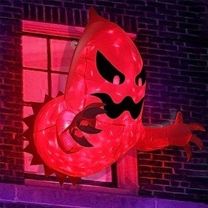 Inflatable Flying Ghost with LED Halloween Decor