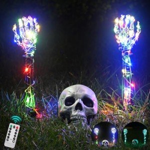 Maxee Lighted Skeleton Set with Remote & Colored Lights