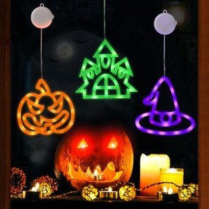 3-Pack Battery Operated Halloween Window Lights