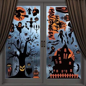 98pcs Halloween Window Stickers & Clings Set