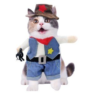 Halloween Cowboy Costume for Cats and Dogs