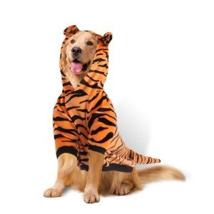 Tiger Costume for Large Dogs - Cute Hoodie