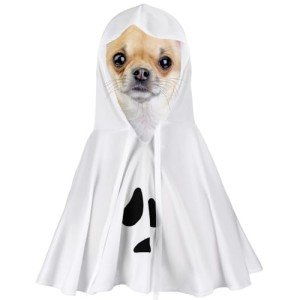 White Ghost Dog Costume for Halloween Parties