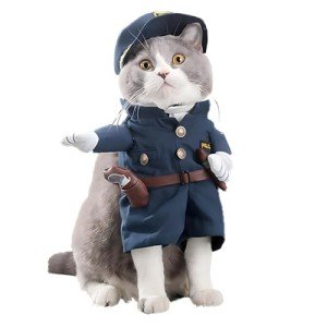 NACOCO Halloween Police Costume for Dogs and Cats